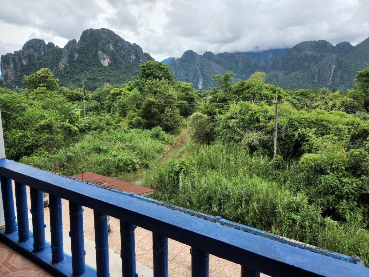 Blue Guesthouse Vang Vieng Exterior foto