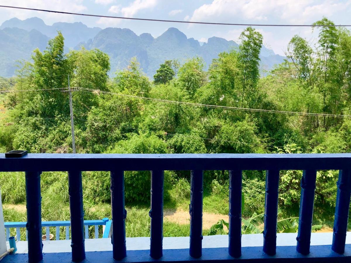 Blue Guesthouse Vang Vieng Exterior foto