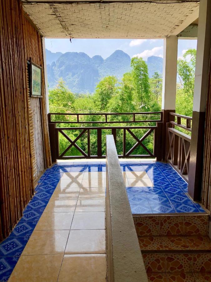 Blue Guesthouse Vang Vieng Exterior foto