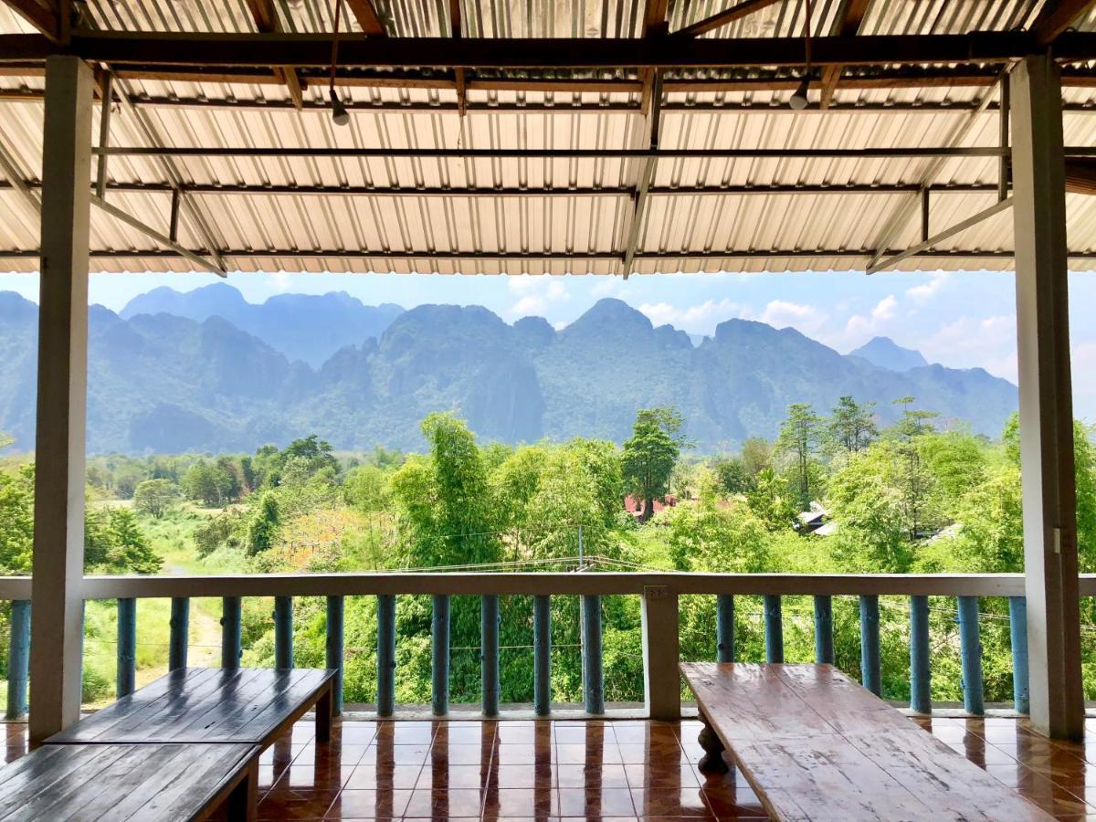 Blue Guesthouse Vang Vieng Exterior foto