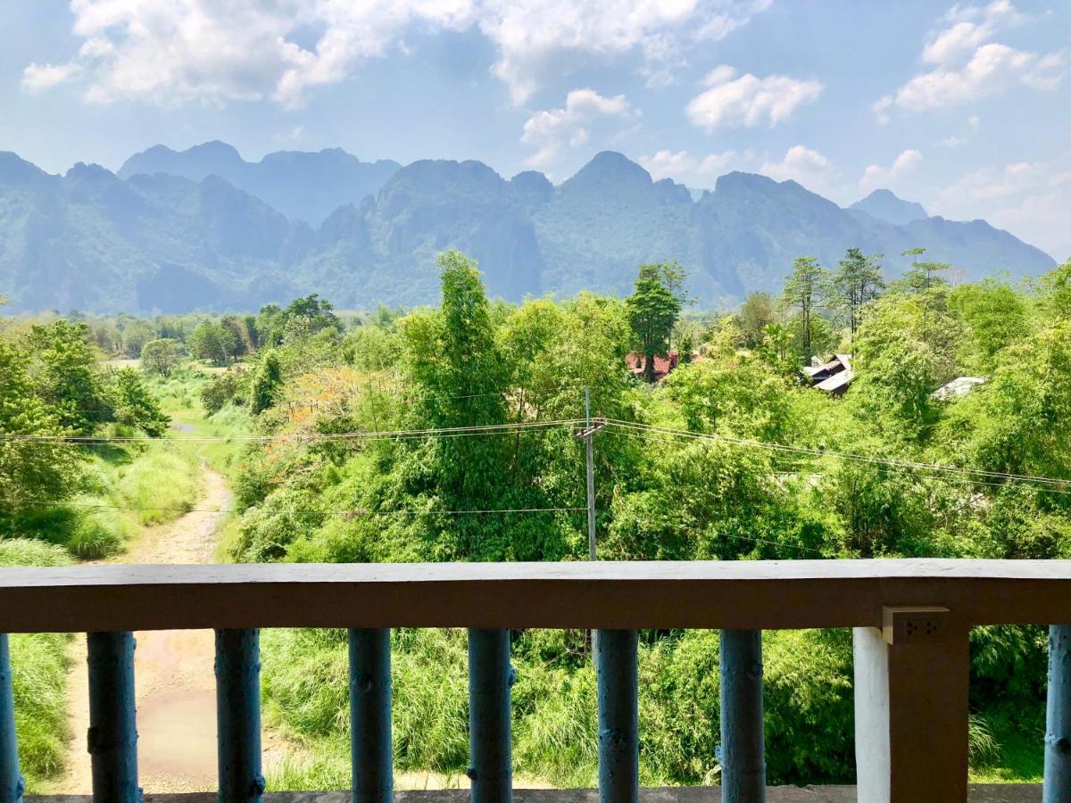 Blue Guesthouse Vang Vieng Exterior foto
